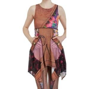 NEW IPNG let's go luggage illusion gypsy tunic in multi